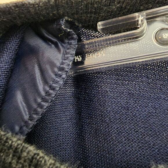 Urban wool 100% pure wool cardigan sweater with removable shoulder pads size S - Picture 5 of 12